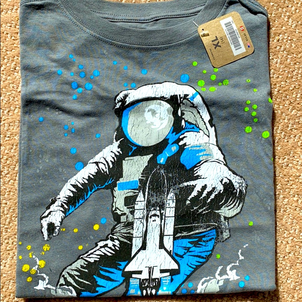 Crazy 8 Boys sz14 NASA Astronaut sh.sleeve NYT tee